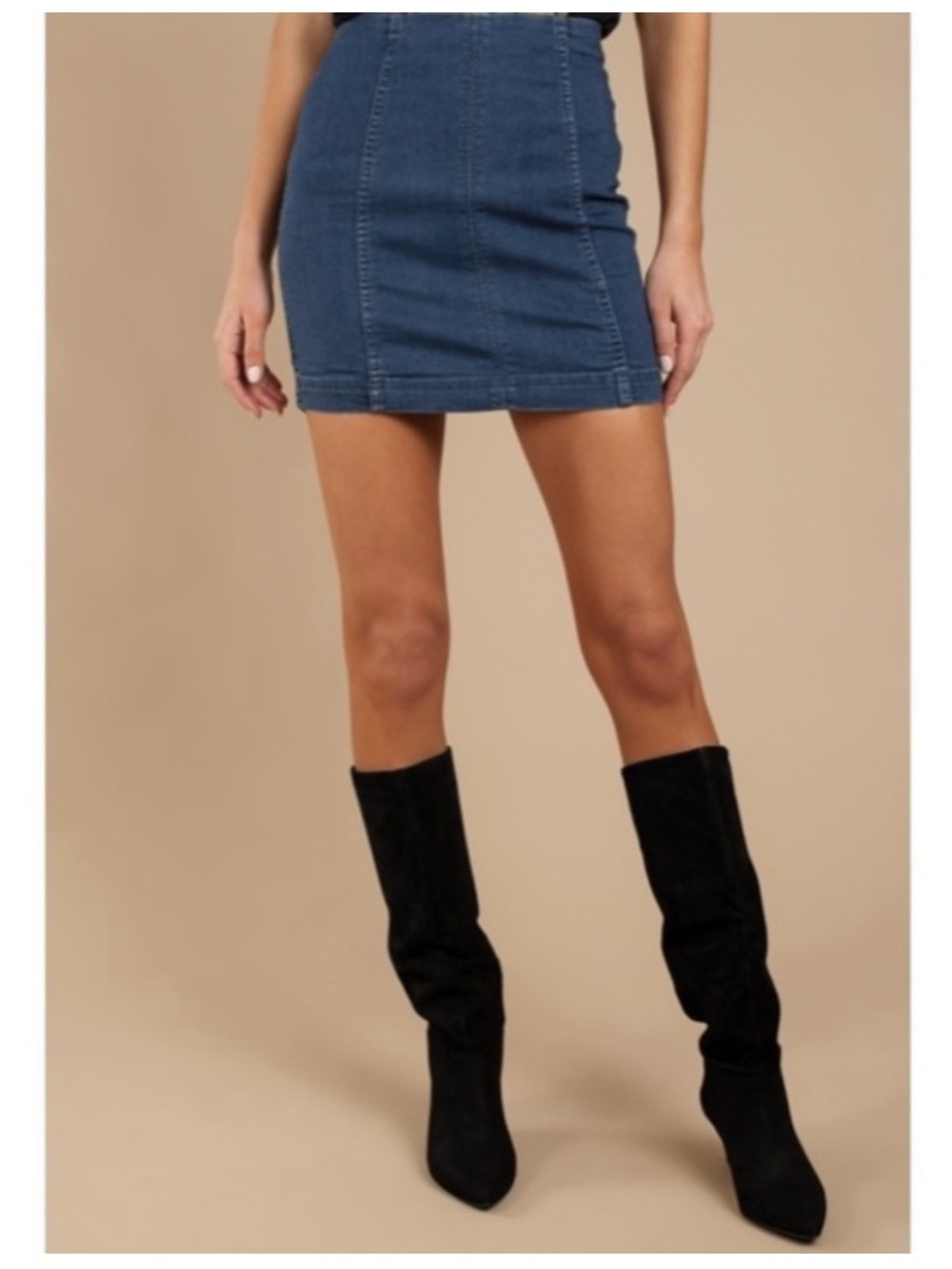 Free People Femme Denim Skirt Size 2